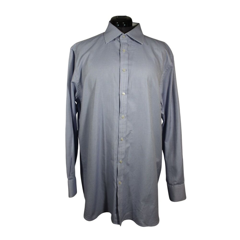 Thomas Pink men's designer casual classic fit raised dot pattern shirt 17 1/2